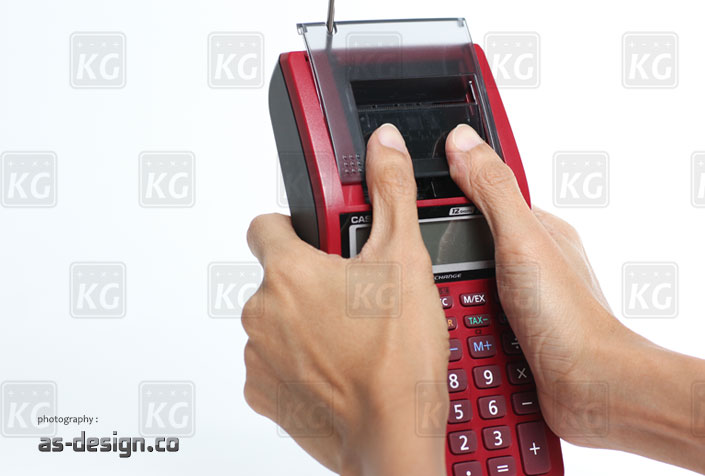 Tutup Cover Kalkulator Casio Printing HR Sudah Terbuka Silakan Lepaskan