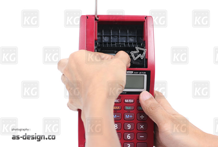 Tarik Kuping Roll Tinta Kalkulator Casio Printing HR