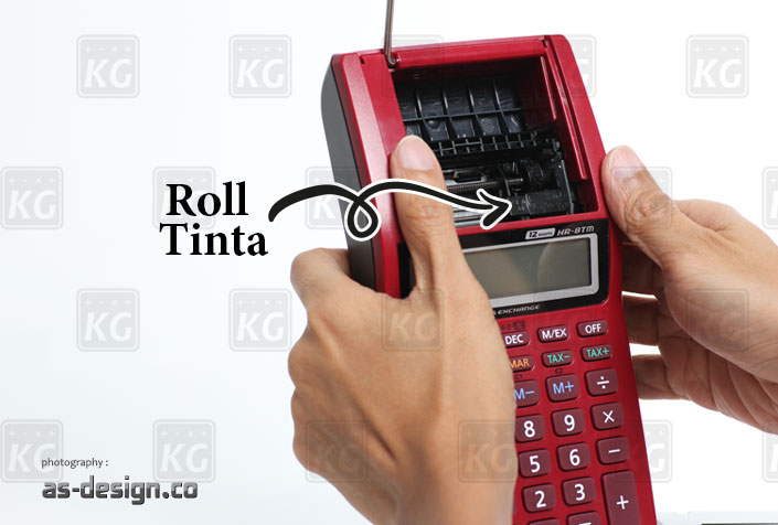 Lokasi Roll Tinta Kalkulator Casio Printing HR