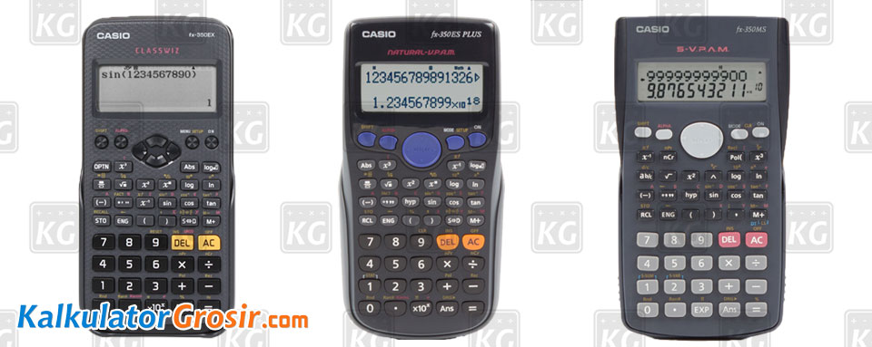 Perbandingan Kalkulator Casio FX 350EX, FX 350ES, FX 350MS