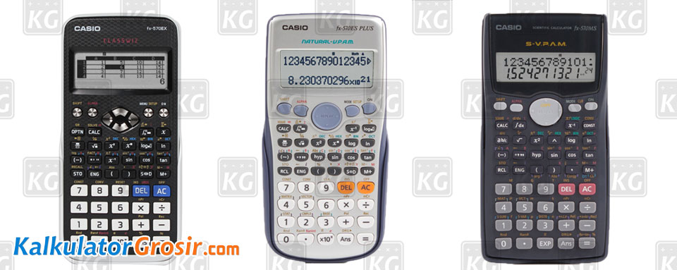 Perbandingan Kalkulator Casio FX 570EX, FX 570ES, FX 570MS