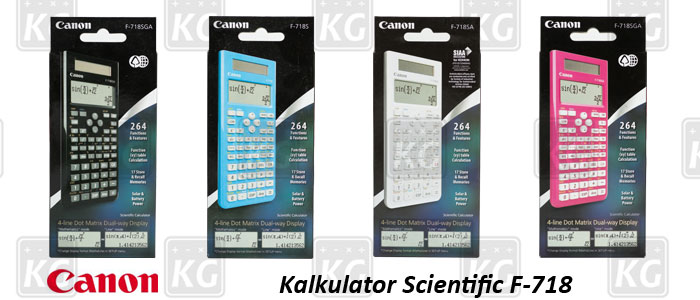 Kemasan Kalkulator Scientific Canon F-718